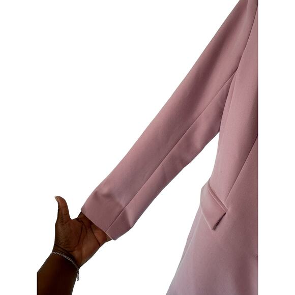 Something Navy Slouchy Power Pink Preppy Academia Oversized Blazer Size XS - Picture 6 of 10